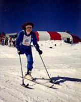 Glenda skiing